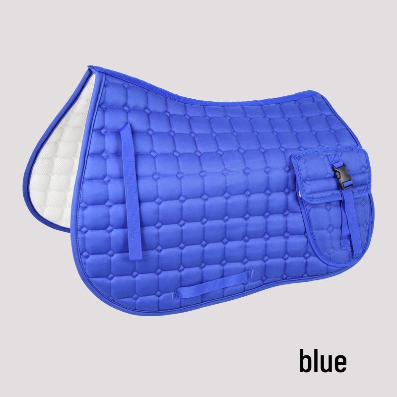 Equestrian Saddle Pad with Pouch - Sweat-Absorbing Riding Equipment