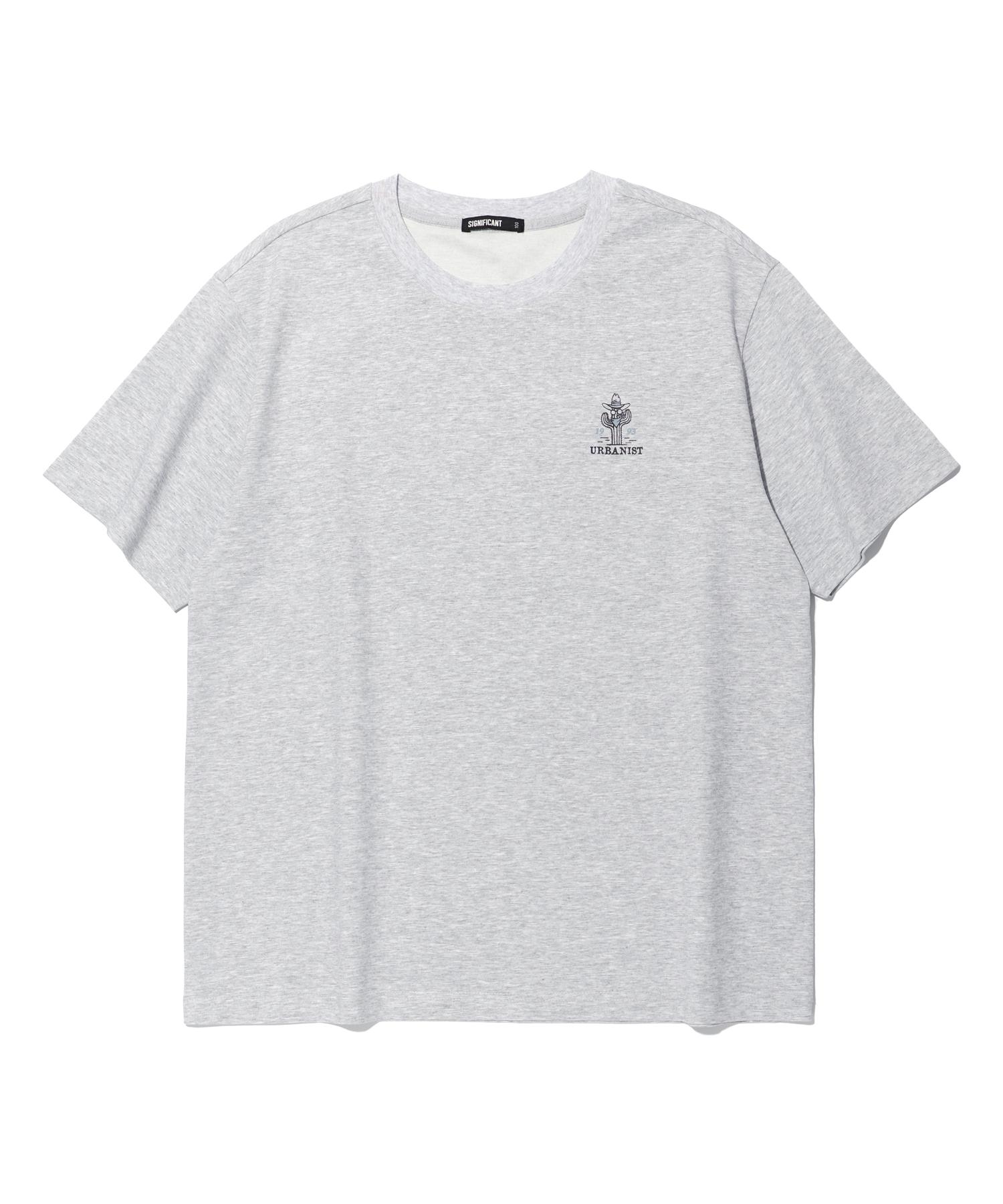Sigeunipikeonteu Cowboy Short Sleeve Tee Melange Grey (Lp7Tu439-097) Melange Grey/095