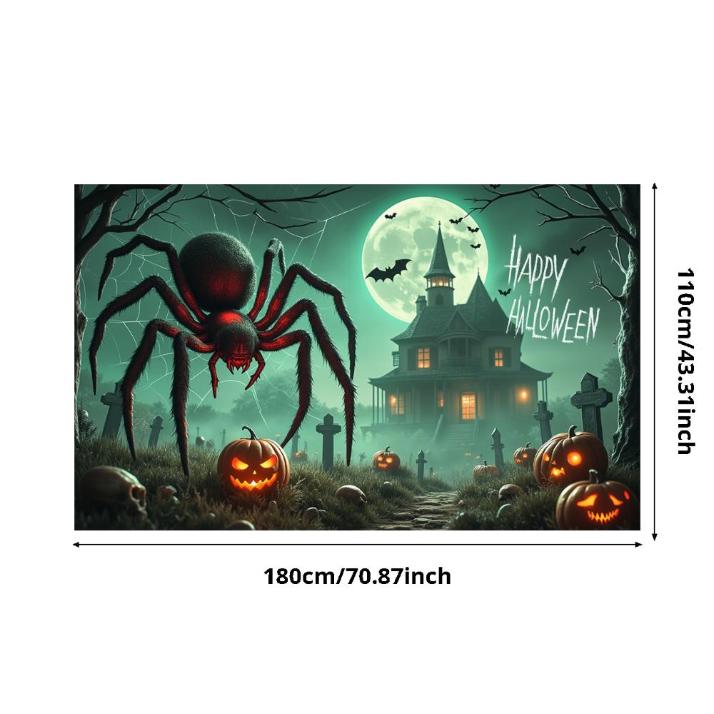 Holiday Banner Lanterns Party Prop Halloween Decor Dark Theme Scary Prop For Night Event Haunted House Holiday Event