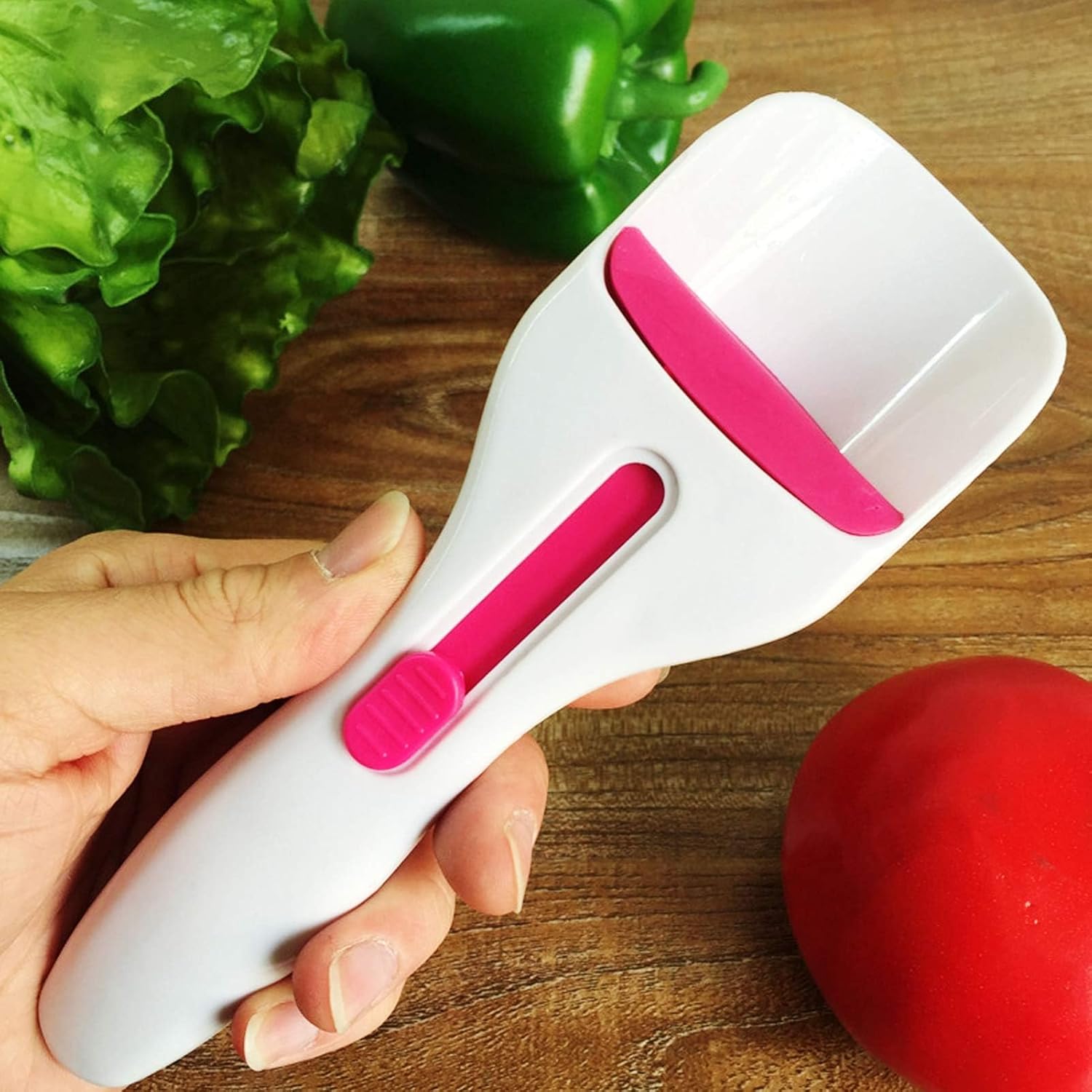 Cake Batter Distribution Scoop, Kitchen Cupcake Scoop Batter Dispenser Cupcake Filler Tool One-Touch Sliding Button Dispenses Batter