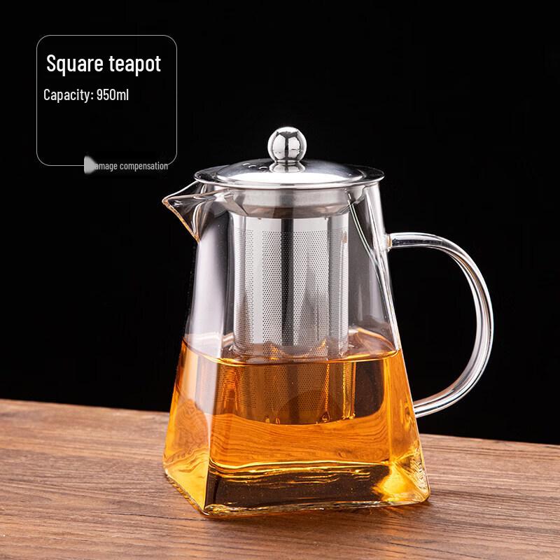 Heat-Resistant Glass Tea Infuser Teapot