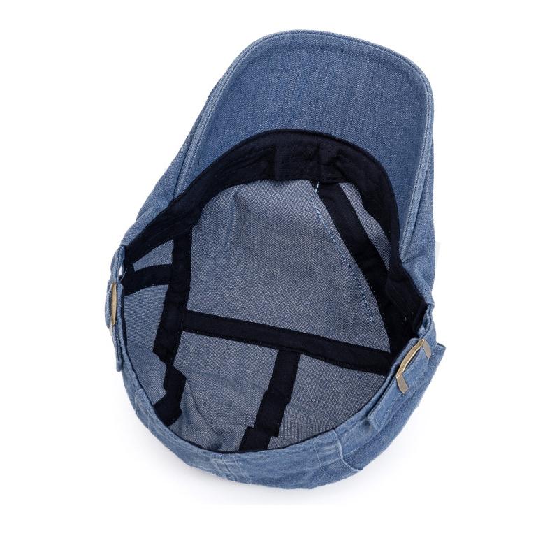 Denim Beret Men's Forward Cap Spring Autumn Peaked Cap