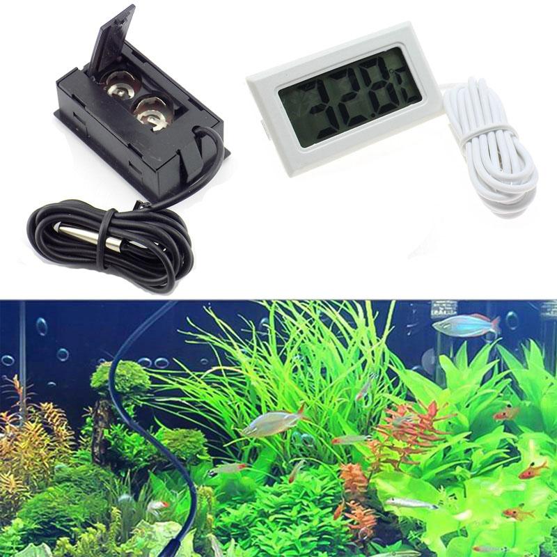 Wasserthermometer, elektronisches Thermometer, Wassertemperatur, wasserdicht, digitales LCD-Display, für Fische, Aquarium, Kühlschrank