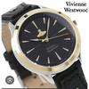 Used Vivienne Westwood Watch Black Gold Ove