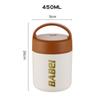 304 Stainless Steel Insulated Breakfast Mug 450ml Leak-Proof Hot & Cold Mug Double Wall With Handle Thermal Travel Mug Lunch Use