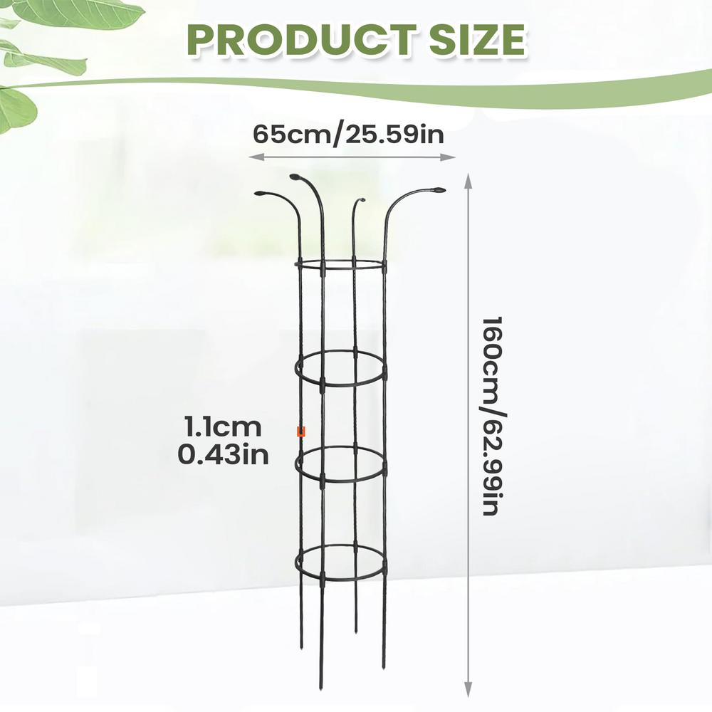 Garden Trellis For Climbing Plants Decorative Vertical Rustproof Stable Umbrella Trellis Tower Frame For Vine Rose Clematis