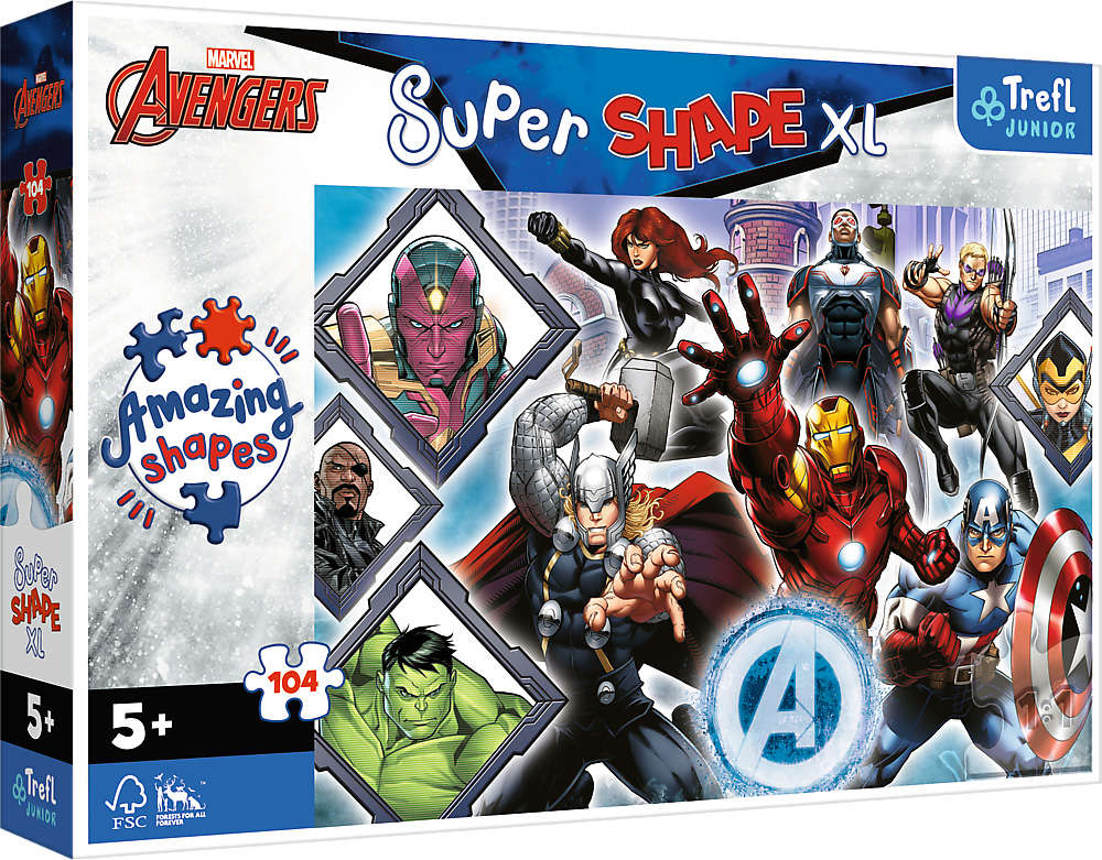 TREFL 50018 Puzzle 104 XL Your favorite Avengers
