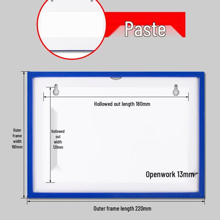 Transparent Magnetic A4 Document Holder Card Pocket Kanban Inspection Checklist Case