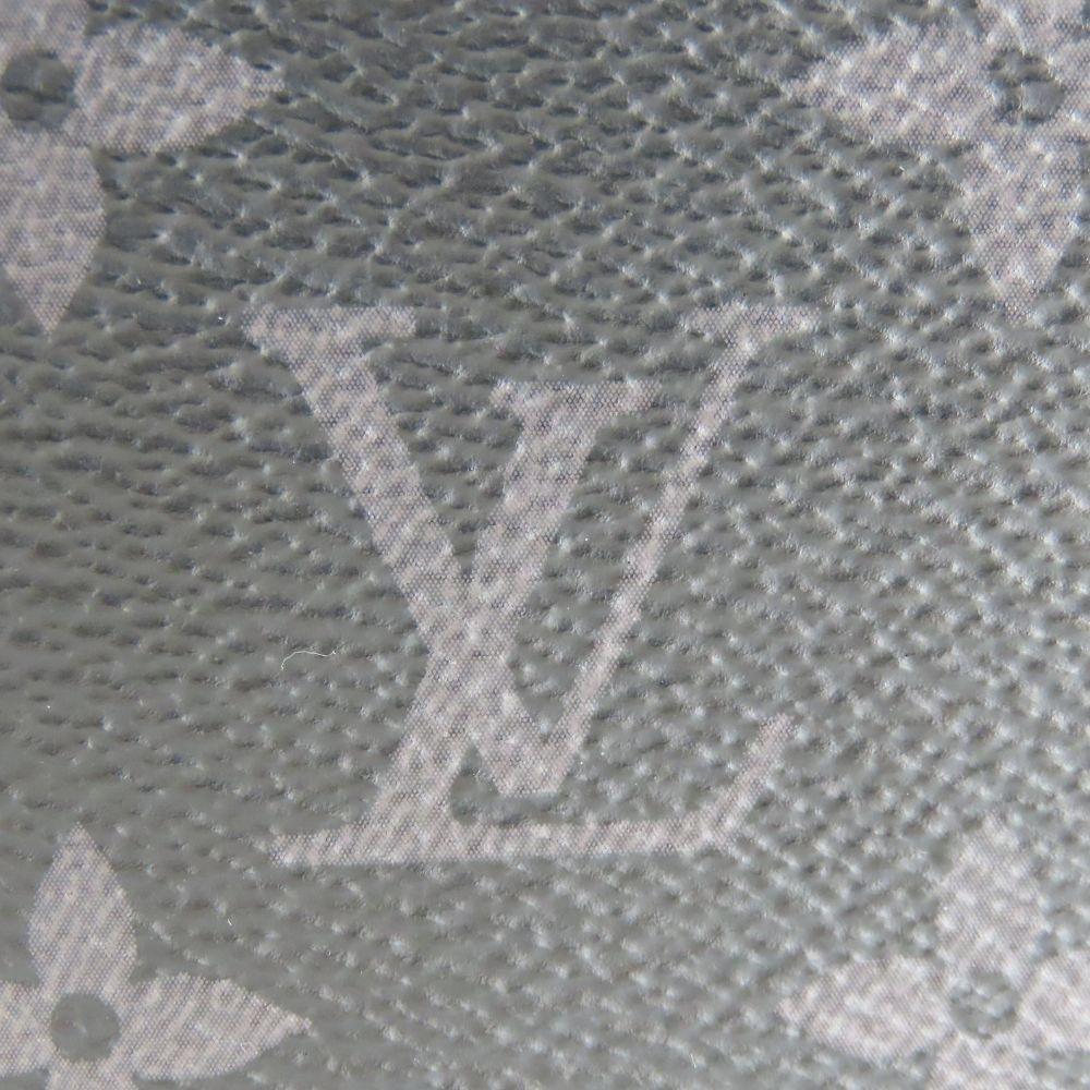 Used LOUIS VUITTON Purse Zippy Wallet Vertical M62295 Monogram Eclipse black gray Zip Around