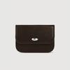 [9TH/] HALFMOON OVAL WALLET (BROWN)