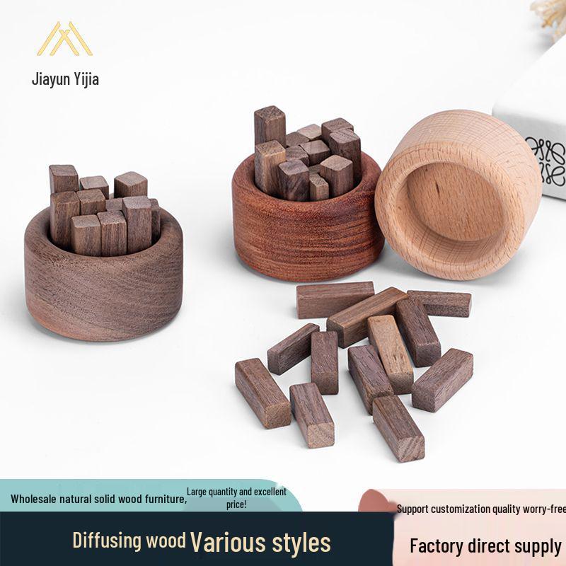 Black Walnut Aromatherapy Diffuser: Fireless Essential Oil Fragrance for Home or Bedroom