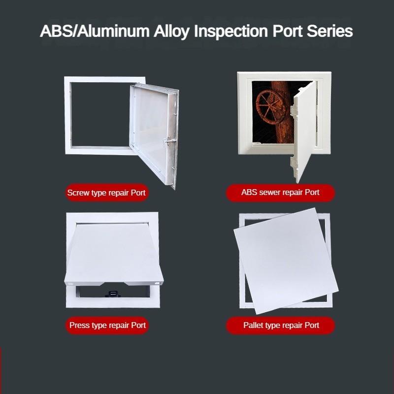 Aluminum Alloy Press Door Hinge Lock White Central Air Conditioning Type Maintenance Port Louver Air Outlet Diffuser