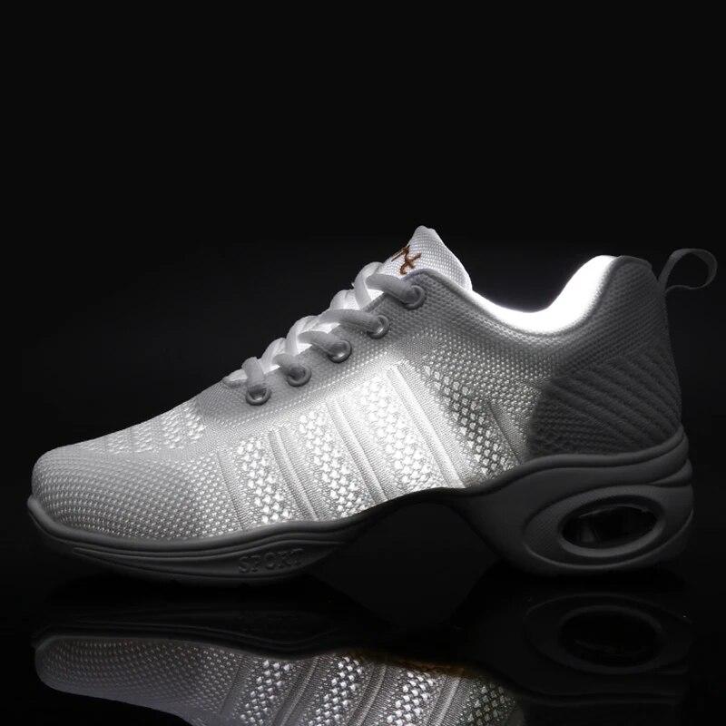 Caracteristică sport Talpă exterioară moale Pantofi de dans respirație Adidași pentru femei Pantofi de antrenament Pantofi de dans modern Jazz Feminino