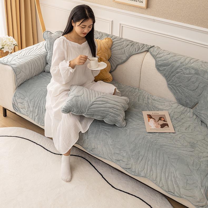 1 Stück Kurzplüsch Sofabezug, Sofahandtuch Dick Rutschfest Sofahusse, Vier Jahreszeiten Allgemein, Möbelschutz Für Schlafzimmer Büro Wohnzimmer