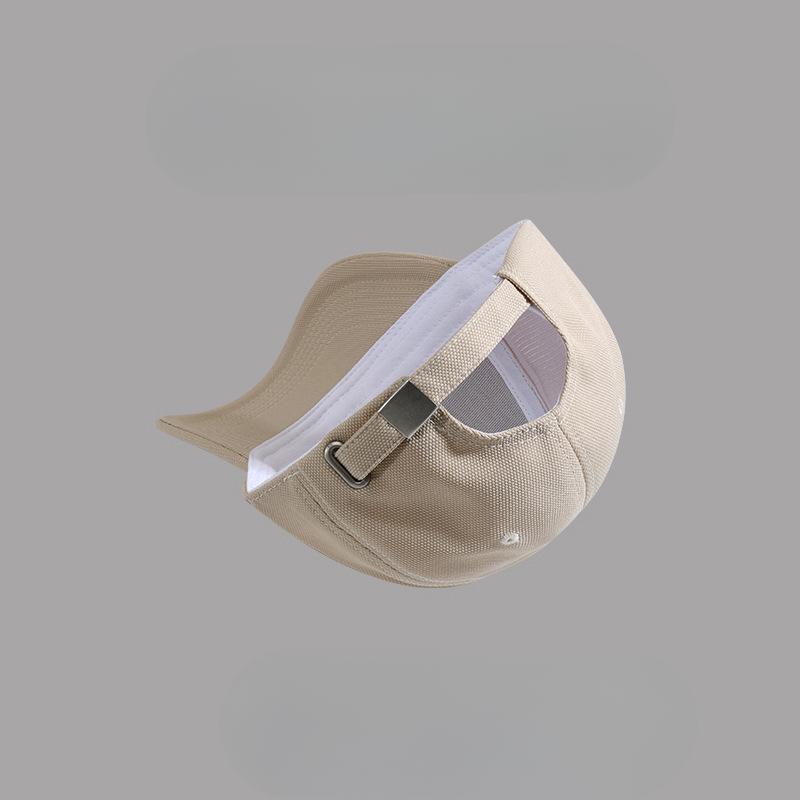 Grooved Letter Baseball Cap Big Head Circumference Showing Face Small Duckling Cap Korean Version Versatile Casual Sun Protection Sun Hat