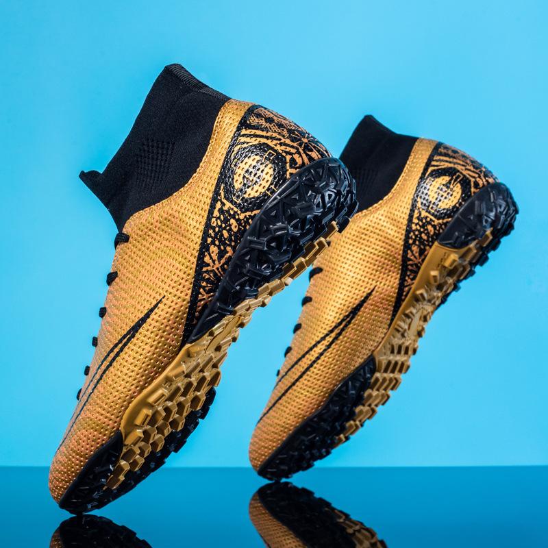 

Футбольные бутсы с высоким верхом мужские AG длинные шипы TF шипы для газона женские молодежные тренировочные бутсы 46