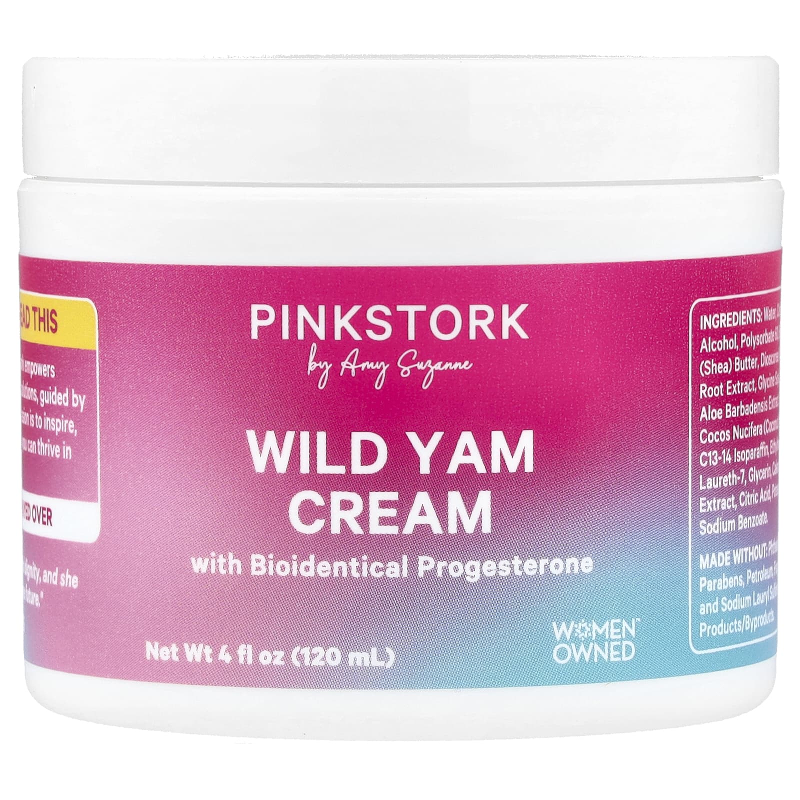 

Pink Stork, Wild Yam Cream, 120ml (4 fl oz)