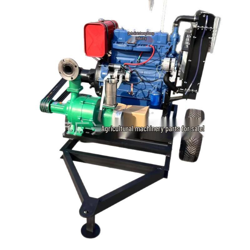 High-Lift 4-Cylinder Diesel Water Pump, 120 Cubic, 4-Inch Centrifugal Pump for Agricultural and Irrigation Use