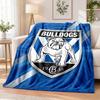 Canterbury-Bankstown Bulldogs Printed Flannel Blanket Warm Comfort Bed Throw For Indoor Home Decoration