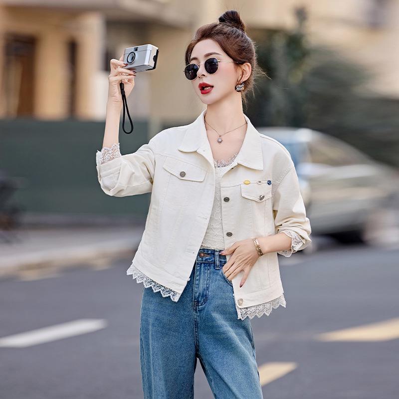Spring 2025 Women's Versatile Short Denim Jacket: HJ2525