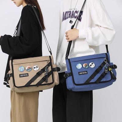 Heren Trendy Japanse Minimalistische Crossbody en Schoudertas - Stijlvolle Studenten Messenger Bag met Gratis Verzending