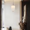 Suspension conique verre opale 23W IP20 E27 Diam 200mm