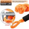 Soft Shackle Synthetic Road Recovery Rope 1/2' X 23 Inch 56000LBS Breaking Strength Tow Shackles For Sailing SUV Off Road Towing ATV Recovery 2 Pack