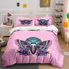 Butterfly Skull Art Decor Soft Comfortable Duvet Cover Bedding Set Included 1*Duvet Cover & 2*Pillowcases, Gift