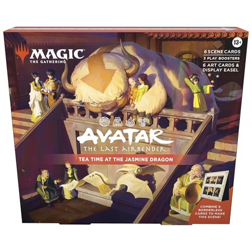 

Magic: The Gathering Avatar: The Last Airbender Scene Box (Tea Time at the Jasmine Dragon) English MTG Trading Card Wizards of the Coast TLA D45890000