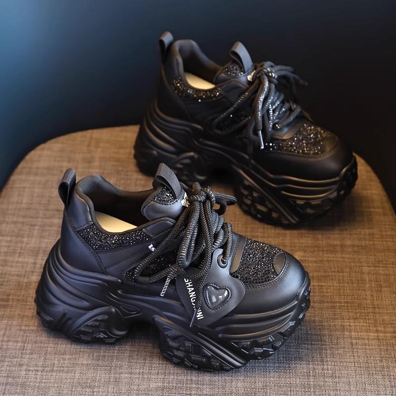 Thick soled dad shoes for women autumn new fashion and versatile mesh sports and leisure shoes for women