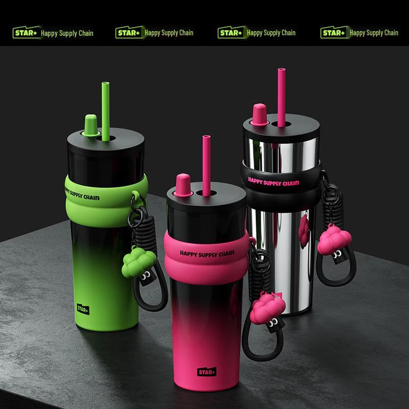316L Stainless Steel Insulated Straw Water Bottle