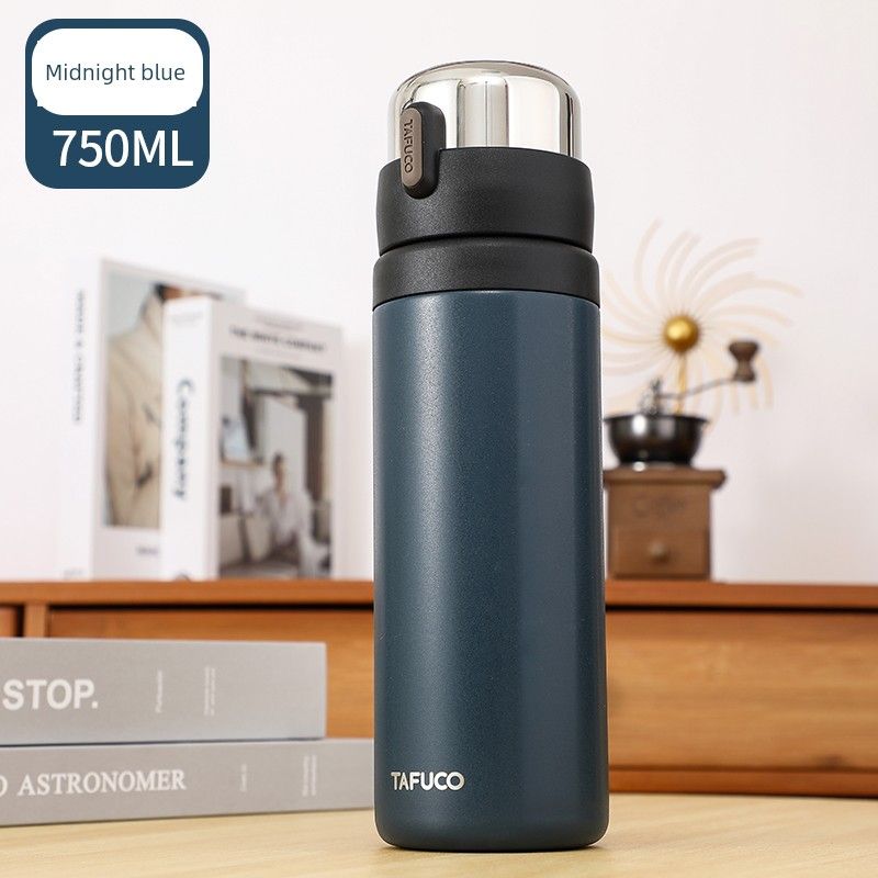 Tafuco Large-Capacity Insulated Cup 750ml Water Cup 316 Stainless Steel Primary School Student Cup Men's Portable