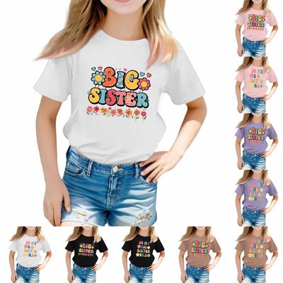 Tricouri Copii Fata Băieți Top Copii Tricou cu mânecă scurtă imprimat băieți și fete