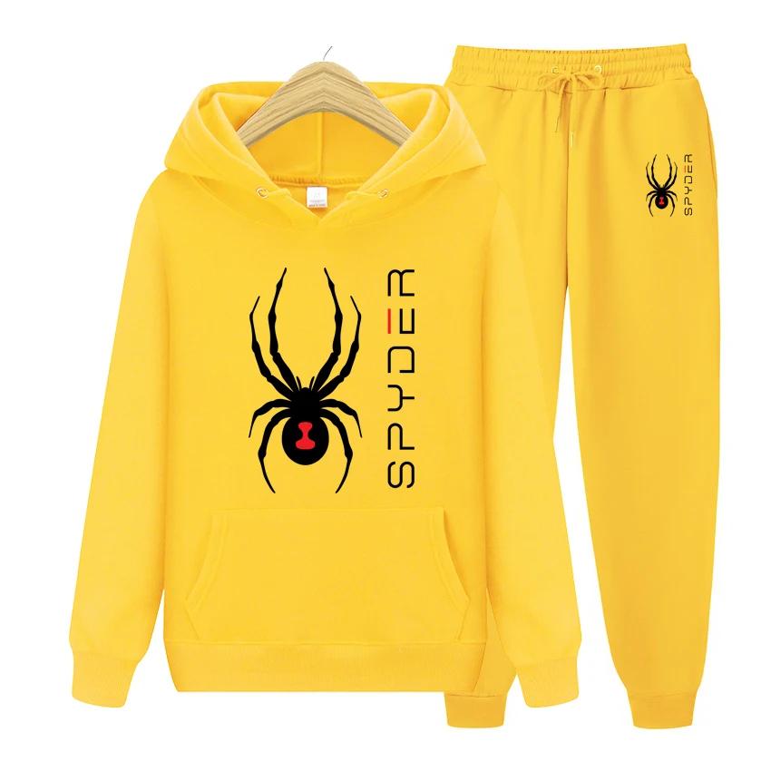 Korean Men's Hoodie Tracksuit Set 2PC Autumn Winter Men Hooded Sweatshirt +Pants Suit Male Casual Outfits Joggers Sets