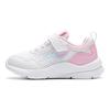 Li Ning Comfortable Simple Shock Absorbing Wear Resistant Low Top Casual Shoes Kids Sneakers White Pink YKNU080-2