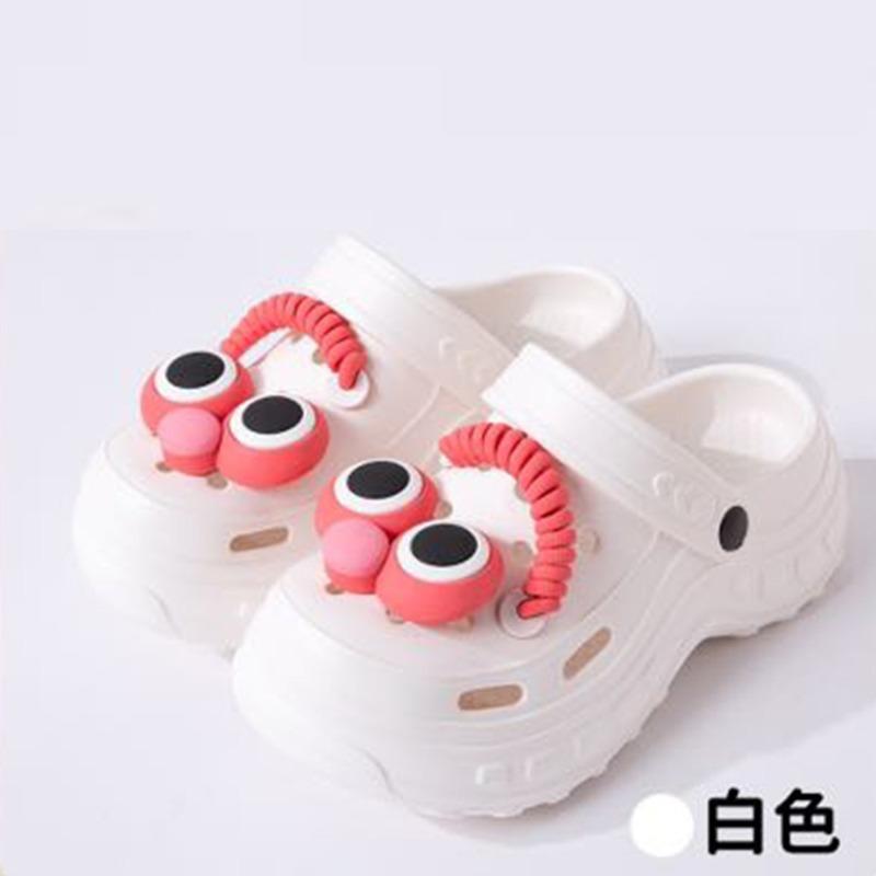 New hole shoes women's indoor and outdoor stepping on shit feeling comfortable and breathable eva slippers thick-soled slippers wholesale