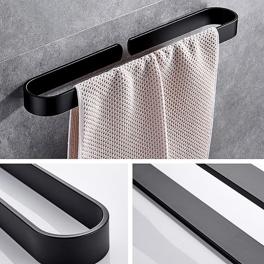 Alliteqwe 20 Inch Matte Black Towel Bar - Rustproof 304 Stainless Steel, Wall Mounted Bathroom & Kitchen Towel Rack 8 thumbnail image