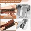 3Pcs Horsehair Shine Shoes Brush Kit Cleaning Leather Shoes Boots Care Brushes Suede Cleaner Brush with Microfiber Shoe Cloth