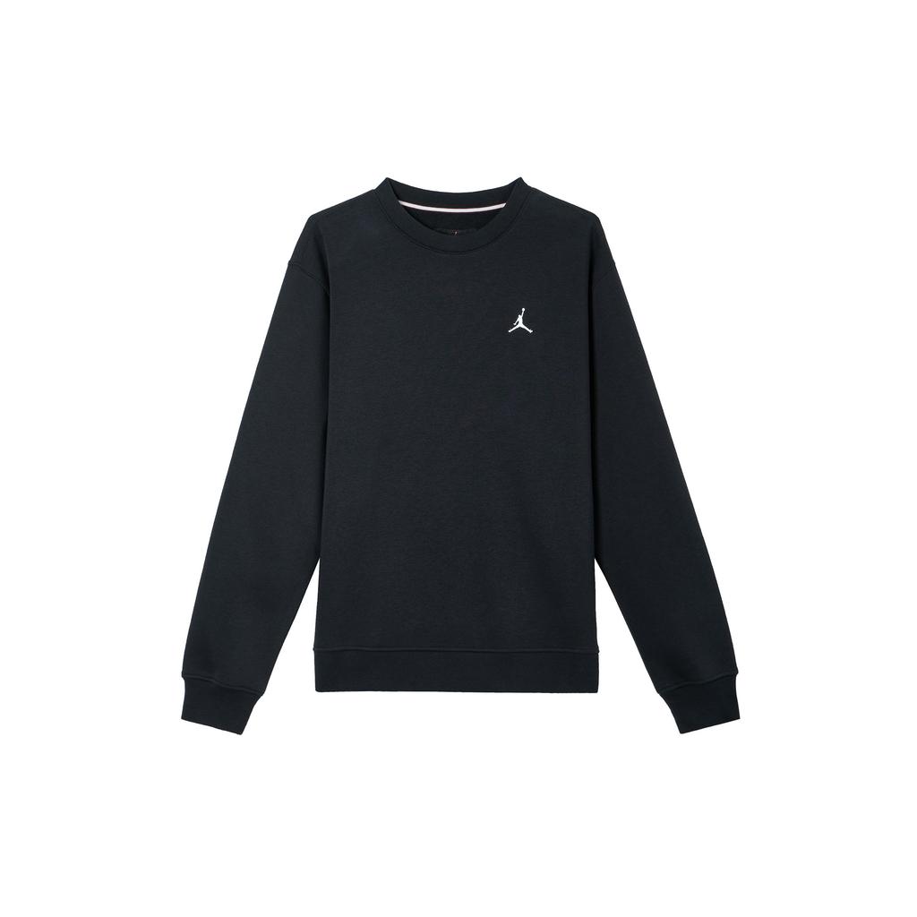 Jordan Brooklyn Fleece Solid Color Crewneck Sports Comfortable Soft Sweatshirt Men sweatshirt Black FV7293-010