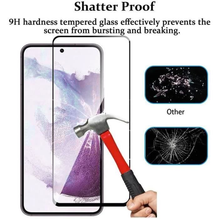 Verre Trempé - BOOLING - Samsung Galaxy S23 - Lot de 3 - Résistant aux Rayures - 9H