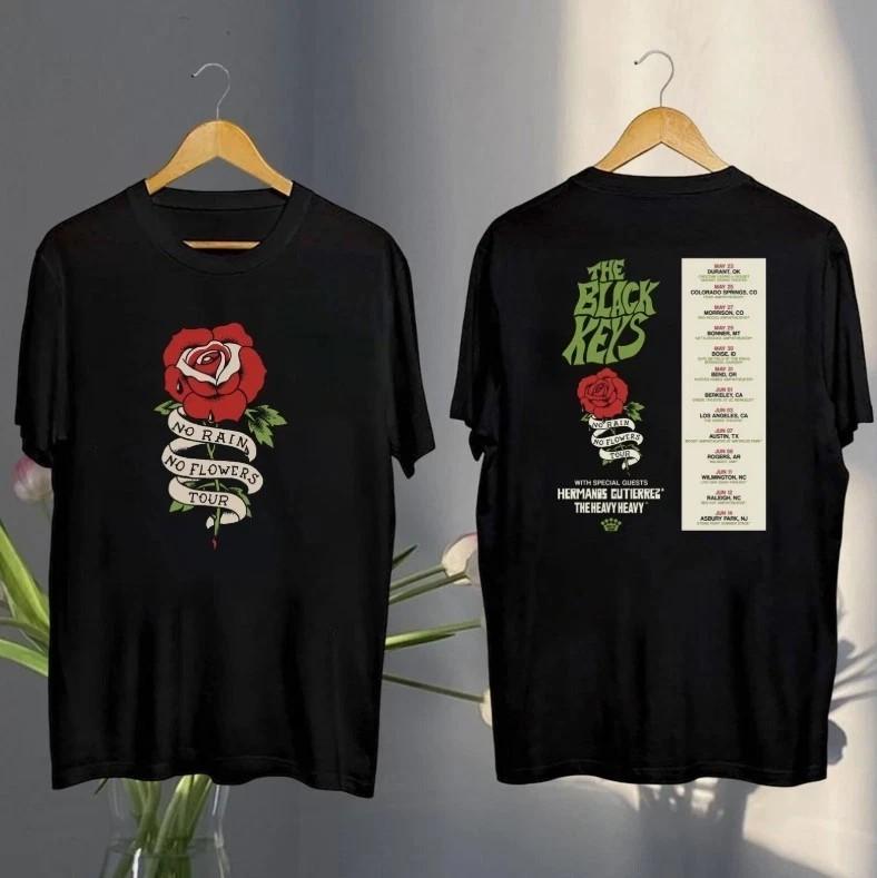 

2 Sides 2025 The Black Keys No Rain No Flowers Tour Shirt S-5XL AD321 Unisex T-Shirt S