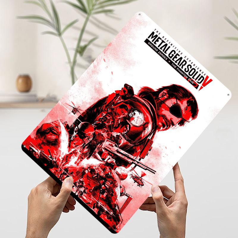 

Metal Gear Solid V Definitive Experience Tin Plaque Poster Customized Wall Art Retro Vintage Metal Signs for Man Cave Wand Deko 7.9x11.8In(20x30cm)