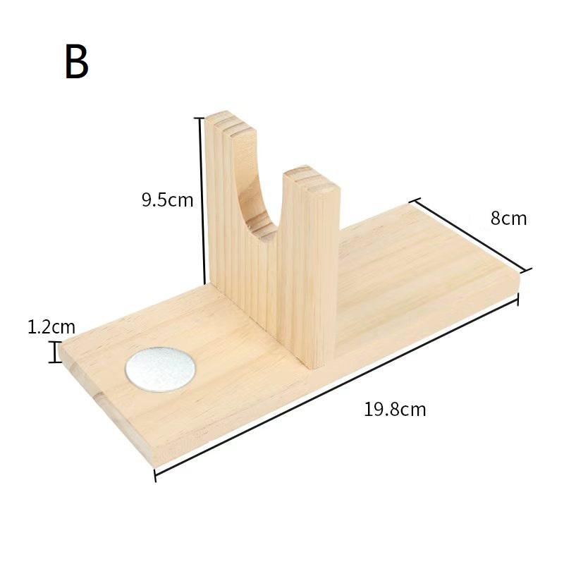 Holz Klebepistolenhalter Ständer Werkzeugaufbewahrung Halterung 20x8cm Bastelzimmer Organizer Basis