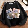 Cute Little Cat Hoodie for Children, Long-sleeved Loose Coat for Boys and Girls in Spring and Autumn