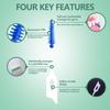 200Pcs Interdental Brushes Silicone Toothpicks Teeth Floss Oral Hygiene Teeth Cleaning Bristle Clean Between Teeth Toothbrush