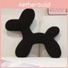Silhouette Dog Cute Plush Pillow With Solid Color Design For Couch Comfort