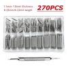 270pcs/set Strainless Steel Spring Bars Dia 1.5mm/1.8mm Length8mm - 25mm/6mm - 23mm Watchband Strap Belt Watch Repair Tools Pin