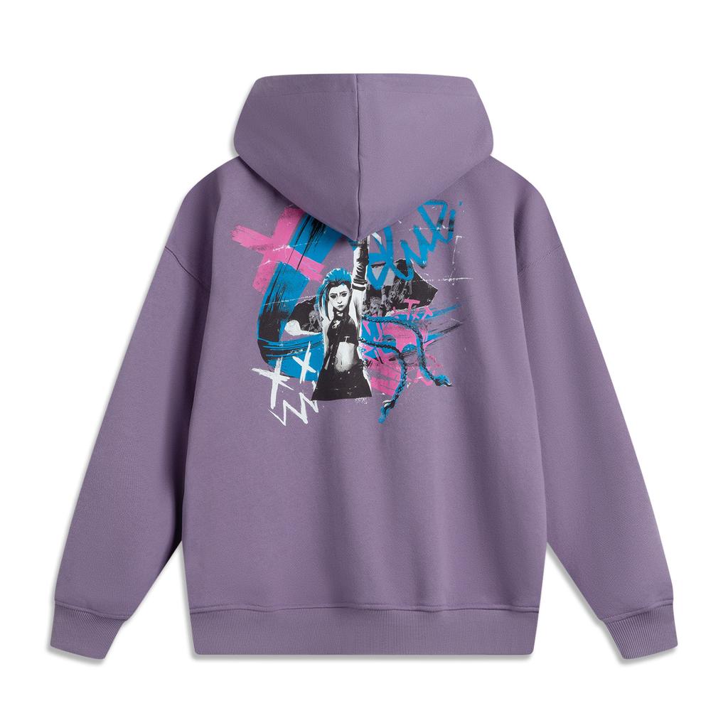 Li Ning X League Of Legends Sportovní Lifestylová Série Duální Městská Bitva Kolaborace Pohodlná Teplá Volná Ležérní Všestranná Mikina Pulovr AWDUF49-2