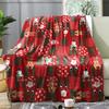Green Christmas Winter Blanket Cover Christmas Tree Patchwork Pattern Decor Flannel Blankets Bed Bedspreads Cover Knee Blankets Pad