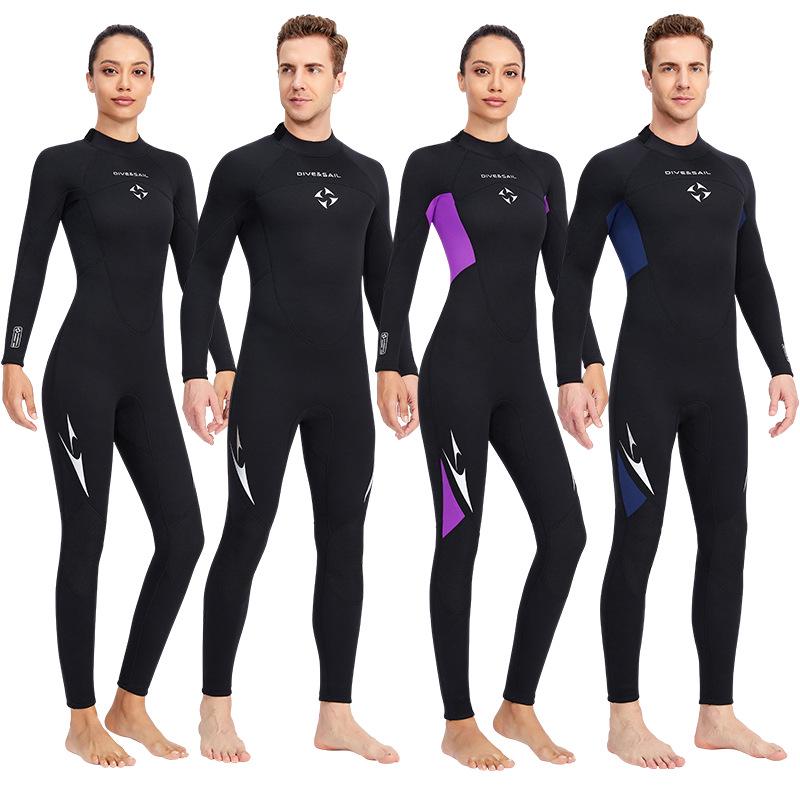 Muta DIVE&SAIL 3MM: Muta calda in neoprene per uomo/donna, medusa, surf e nuoto invernale